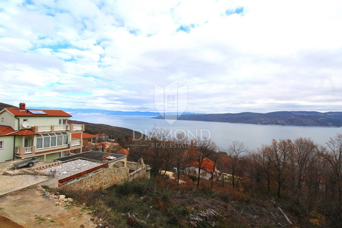 Labin, Rabac, nova hiša s prekrasnim pogledom na morje