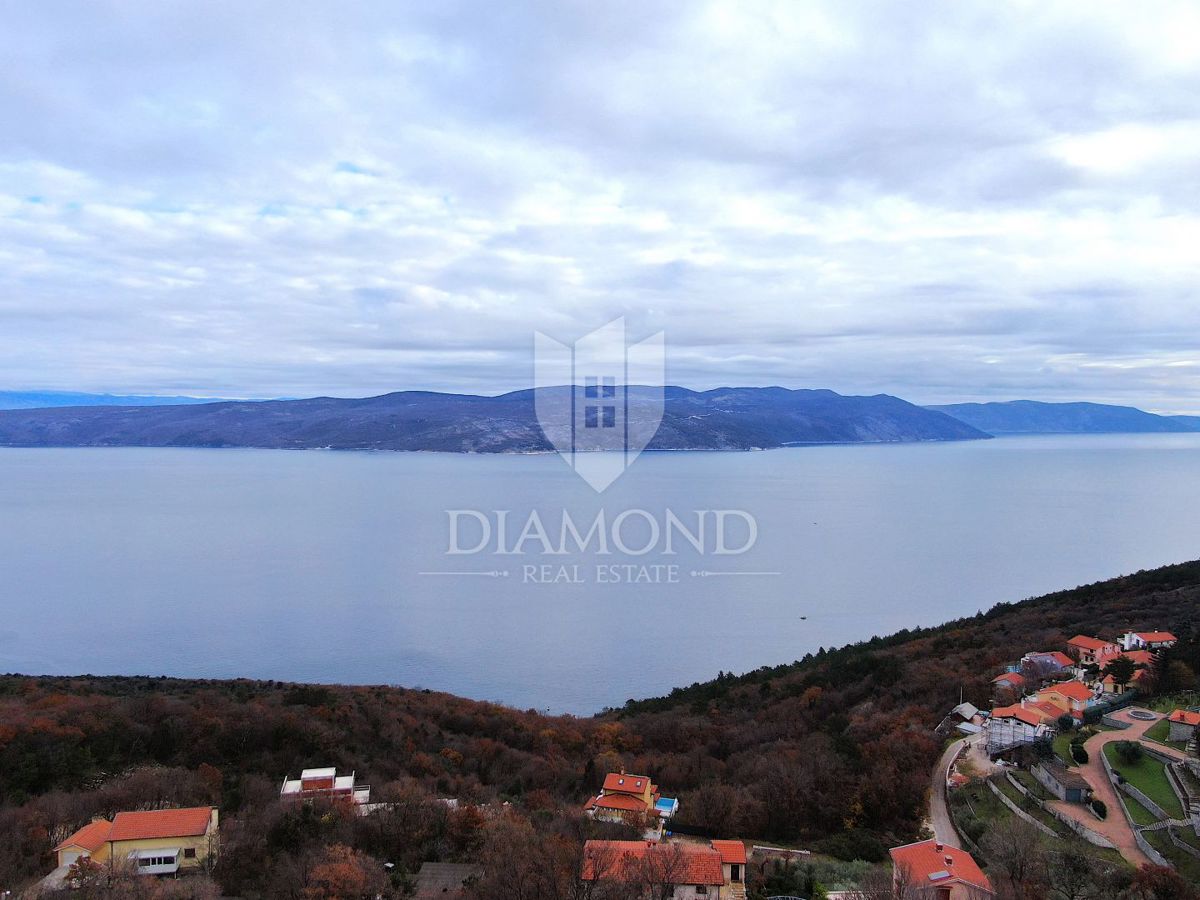 Labin, Rabac, nova hiša s prekrasnim pogledom na morje