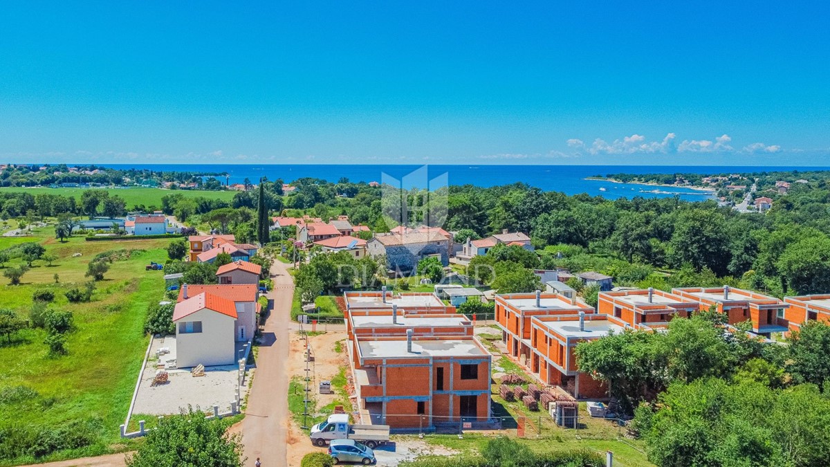 Novigrad, okolica! Moderna hiša roh bau faza!