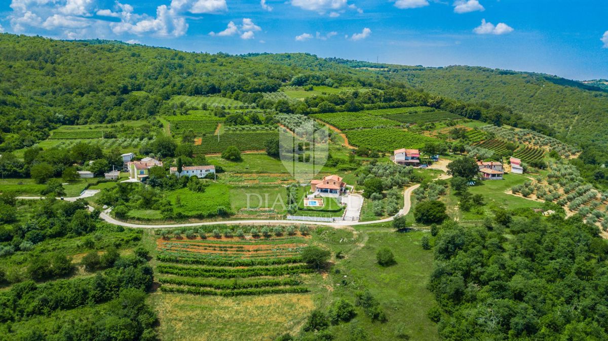 Motovun, okolica! Zemljišče v coni T2 s čudovitim razgledom!
