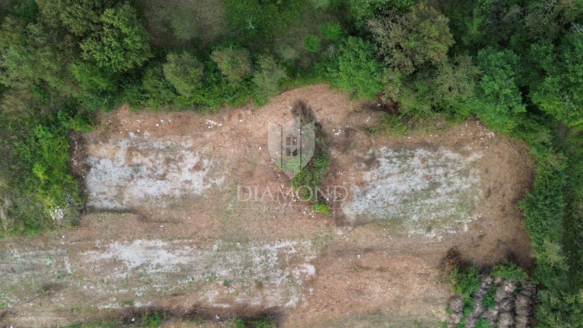 Okolica Labina, gradbeno zemljišče z projektom