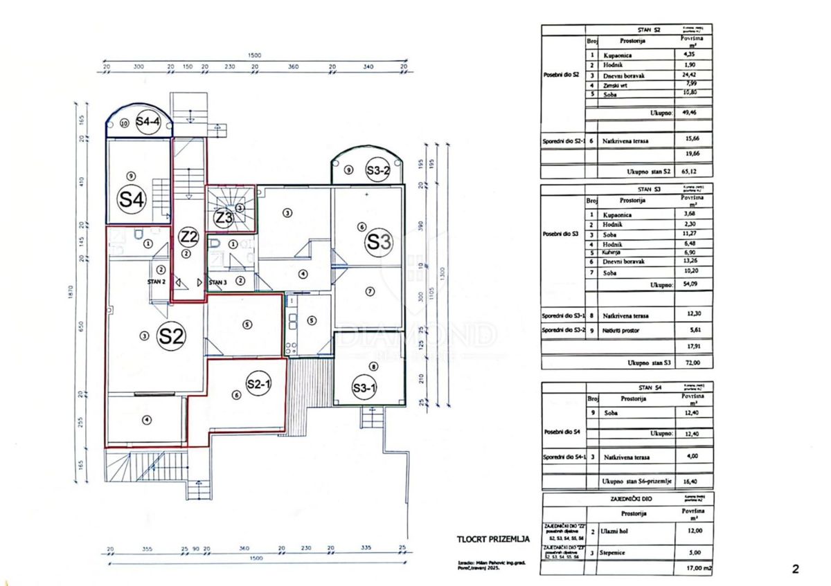 Novigrad, okolica, stanovanje 63 m2, 350 m od morja