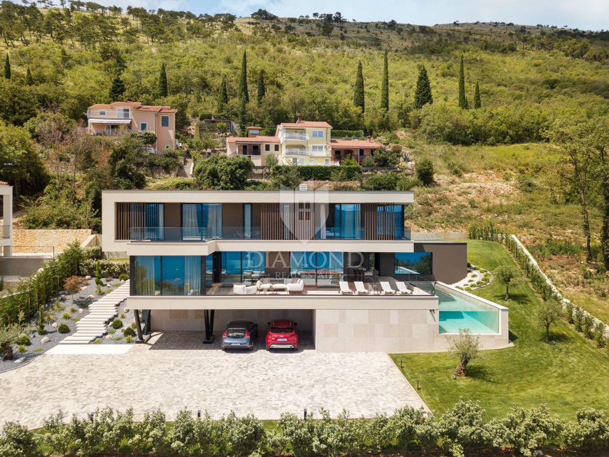 Rabac, Labin, čudovita nova vila s pogledom na morje