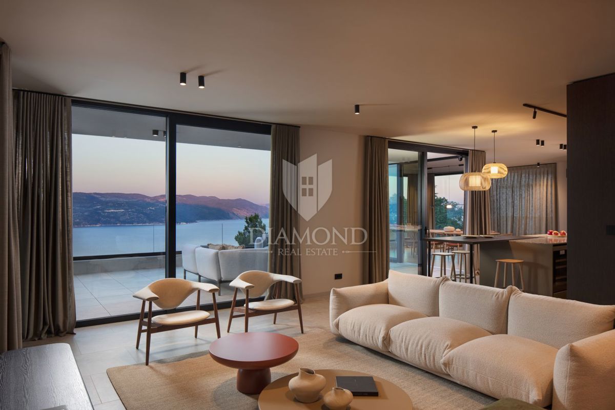 Rabac, Labin, čudovita nova vila s pogledom na morje