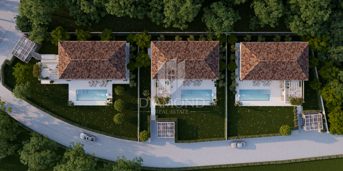 Poreč okolica – atraktivno zemljišče s projektom za moderno vilo