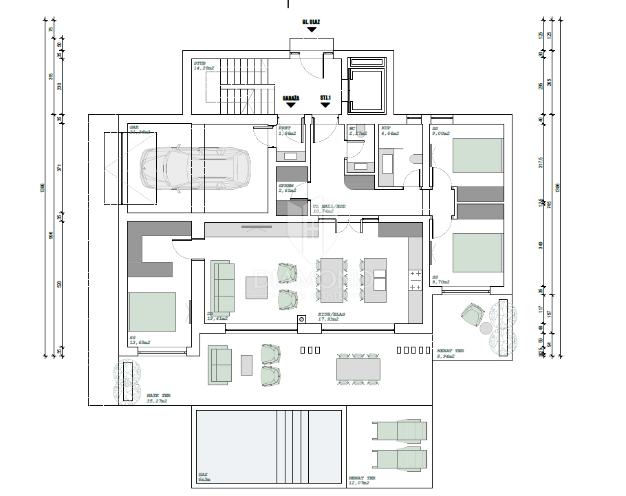 Apartmaj Jadranovo, Crikvenica, 91m2