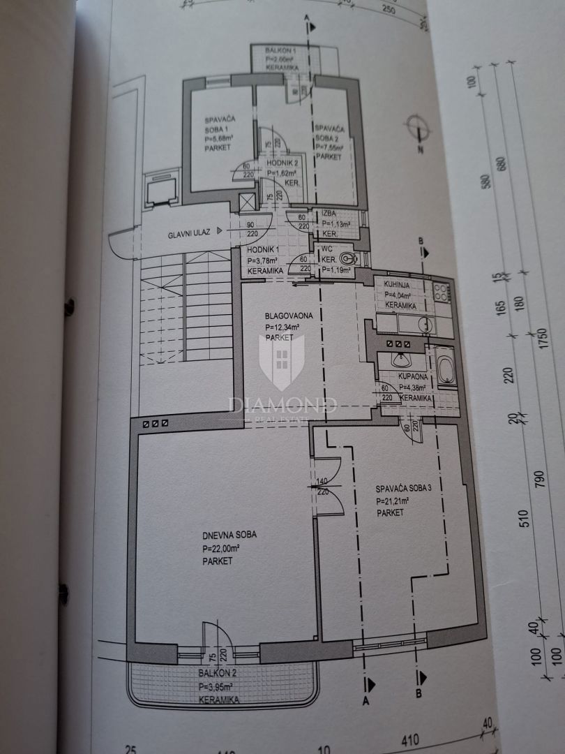 Apartmaj Donji grad, Donji Grad, 86m2