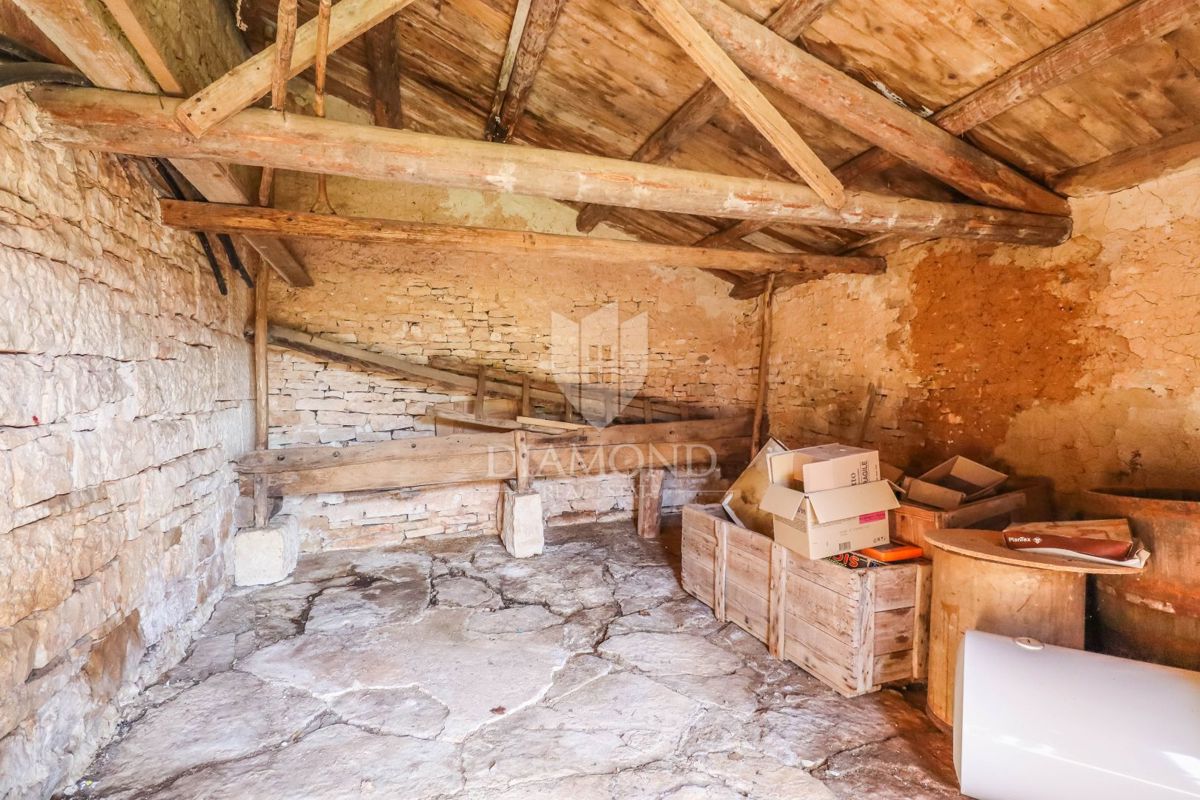 Kanfanar, okolica, pristna kmečka hiša z velikim vrtom