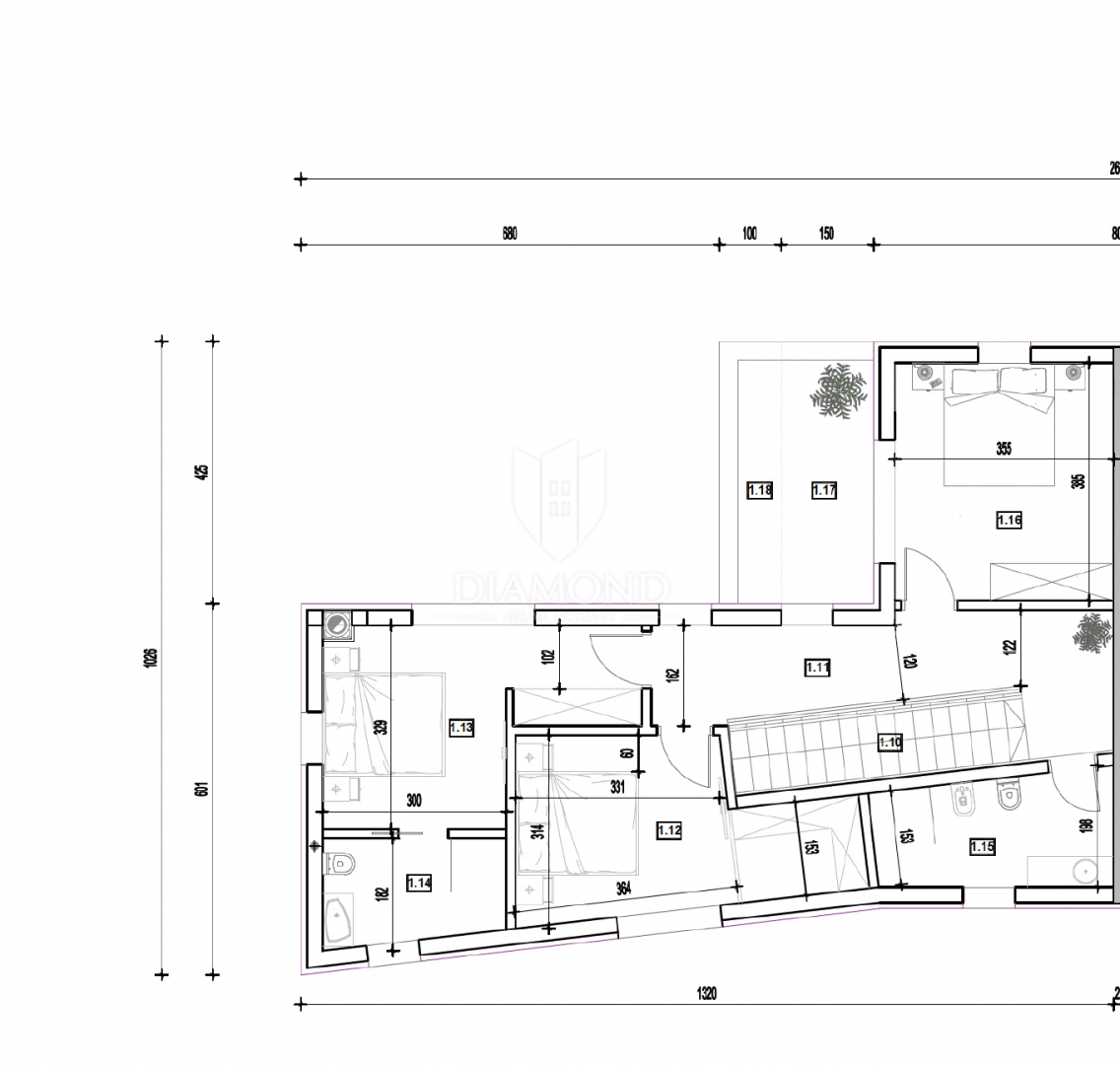 Nova moderna hiša z bazenom – območje Medulina