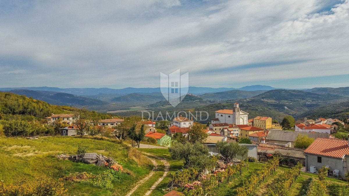 Vižinada, hiša s 5 apartmaji in odprtimi razgledi