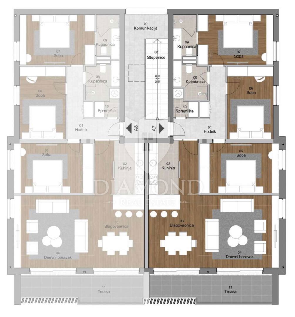 Apartmaj Labin, 112,15m2