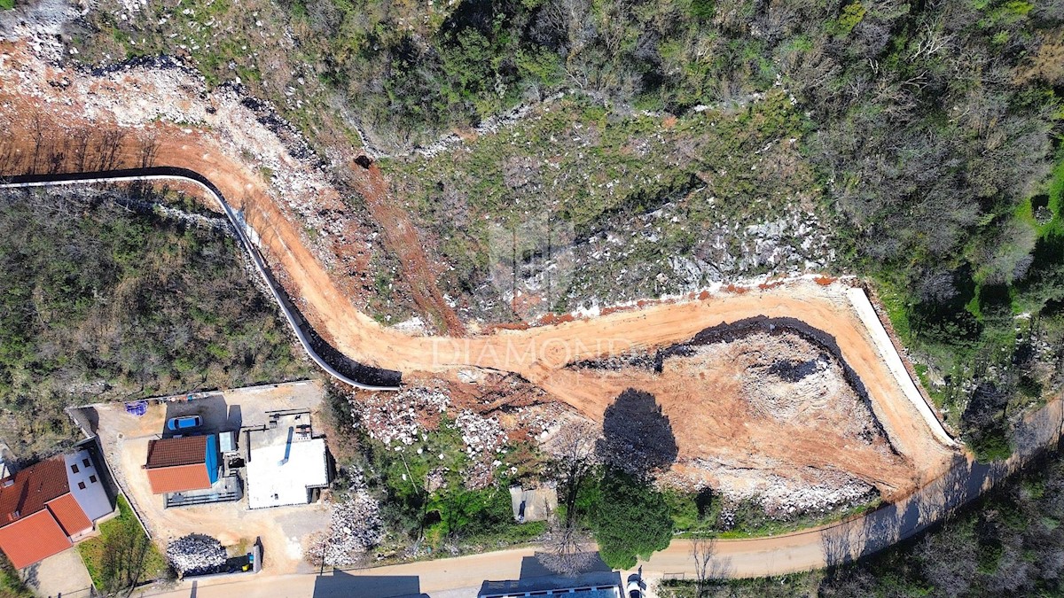 Labin, Rabac, gradbeno zemljišče s pogledom na morje