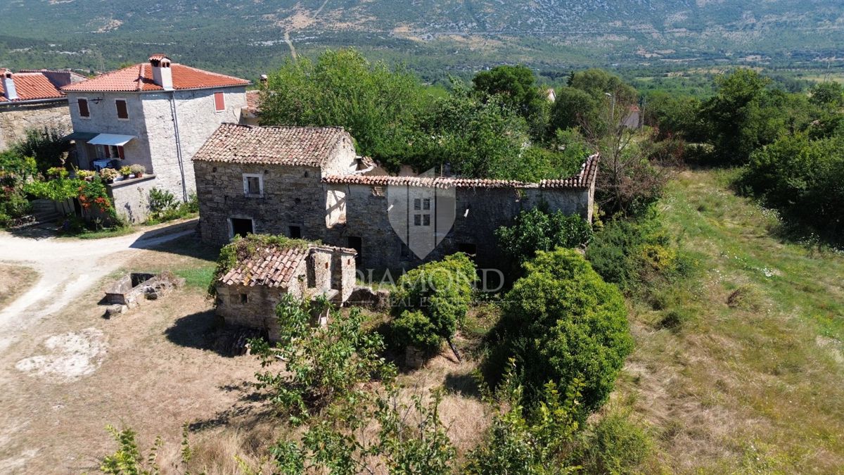 Vzhodna Istra, avtohtona hiša za adaptacijo s projektom