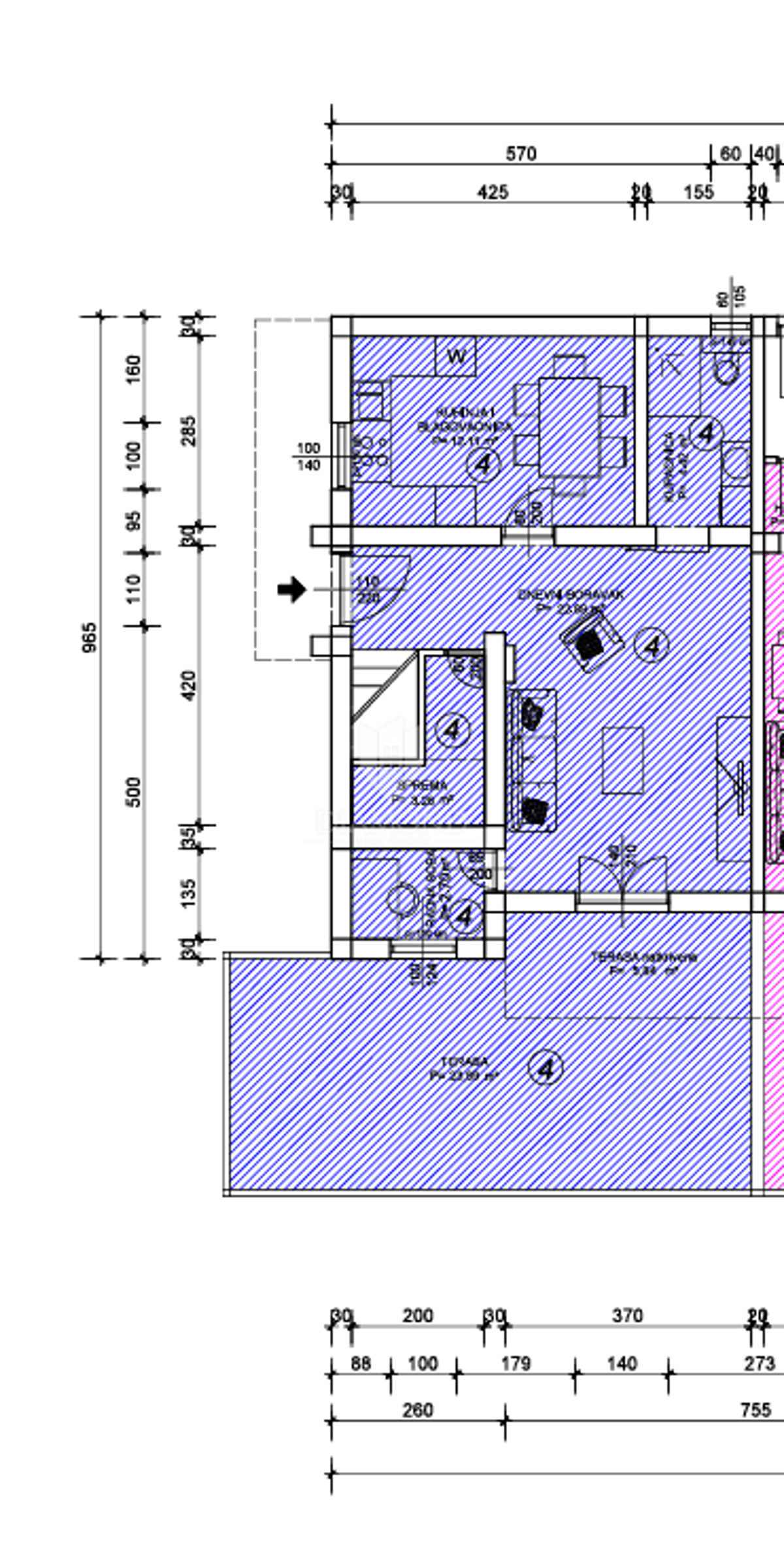 Apartmaj Marinići, Viškovo, 131m2