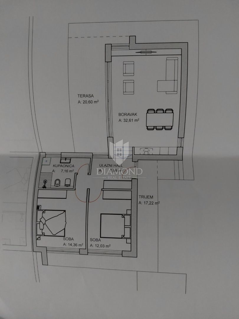 Poreč, okolica, gradbena parcela s projektom