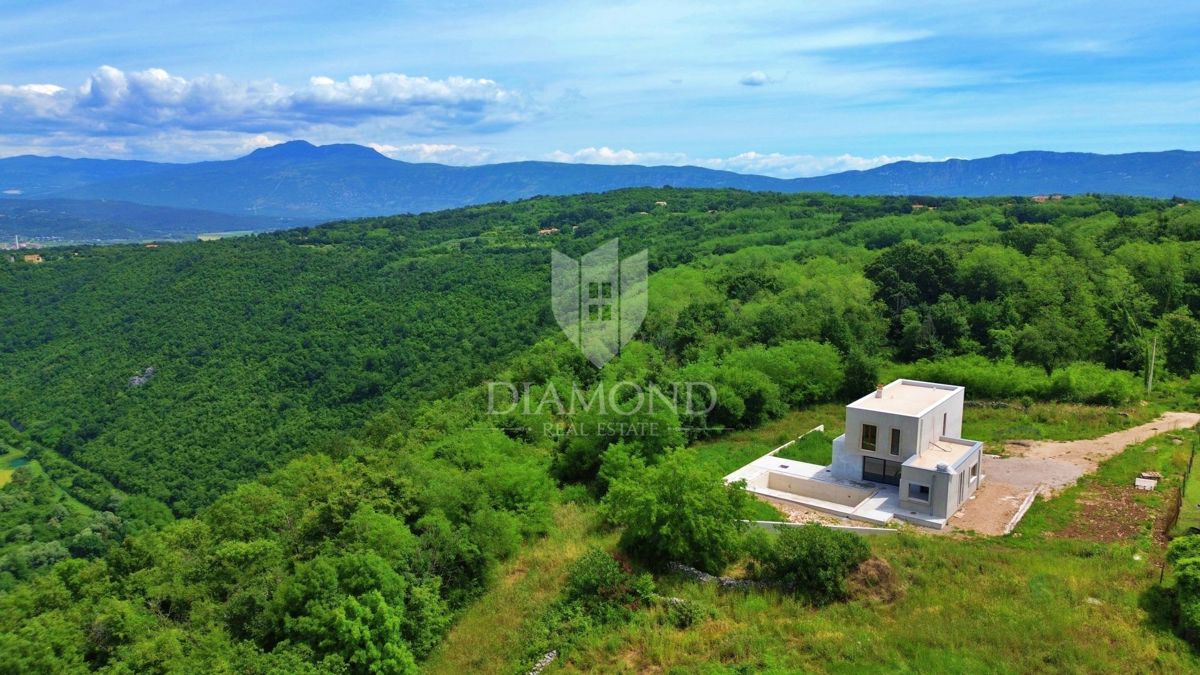 Labin, okolica, novogradnja s panoramskim razgledom