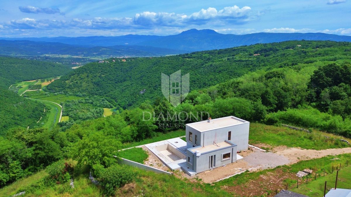 Labin, okolica, novogradnja s panoramskim razgledom