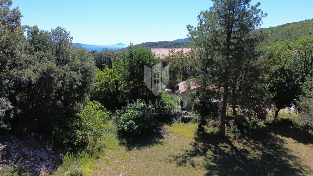 Rabac, Labin, okolica, hiša s pogledom na morje