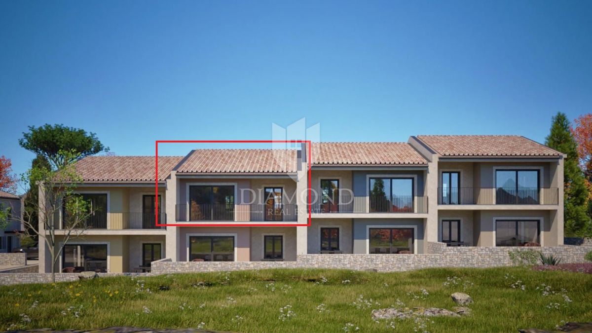 Novo stanovanje v bližini Rovinja z balkonom in parkiriščem