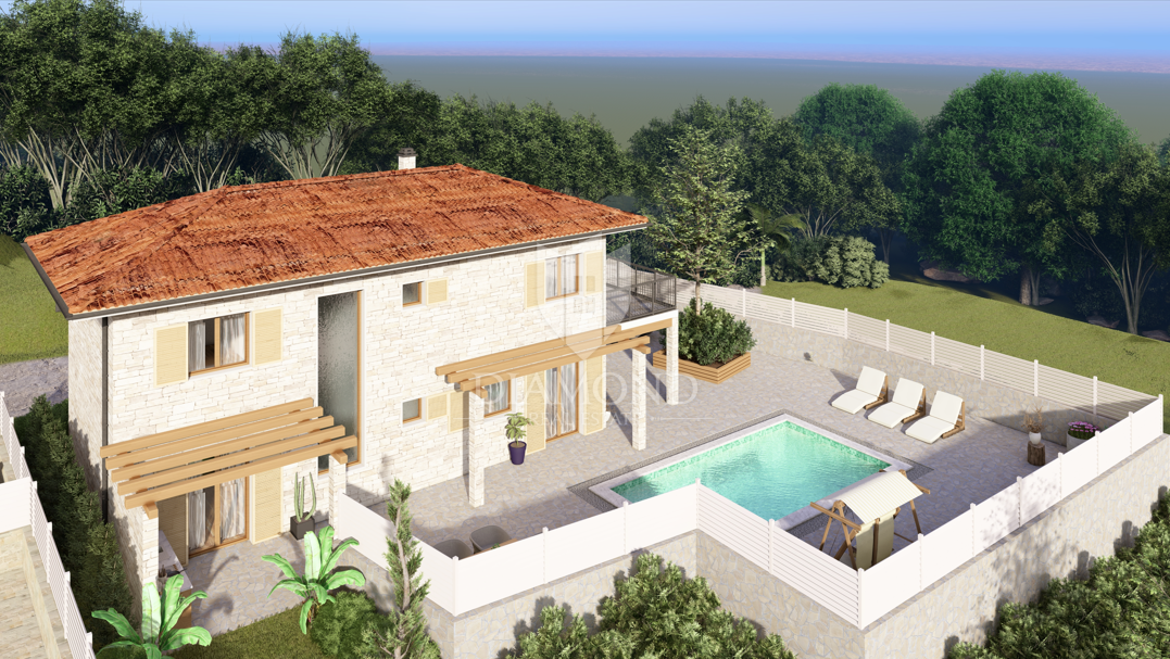 Momjan – Kamnita hiša s projektom za luksuzno prenovo