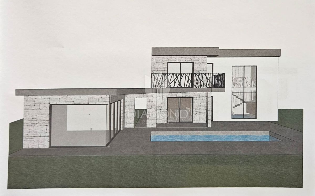 Umag, priložnost! Zemljišče z gradbenim dovoljenjem!