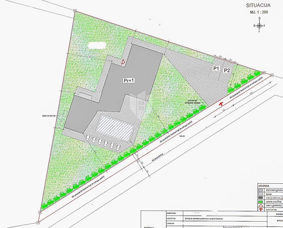 Umag, priložnost! Zemljišče z gradbenim dovoljenjem!