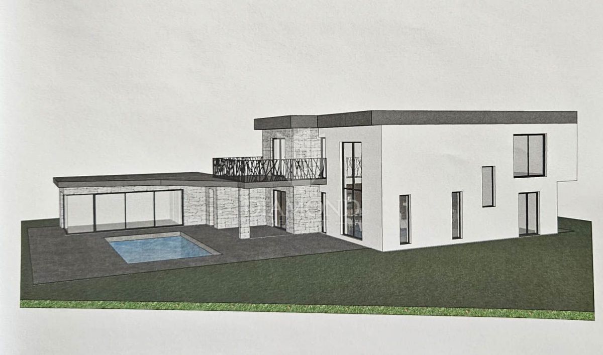 Umag, priložnost! Zemljišče z gradbenim dovoljenjem!