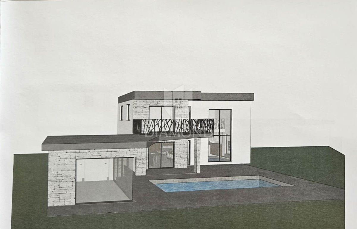 Umag, priložnost! Zemljišče z gradbenim dovoljenjem!