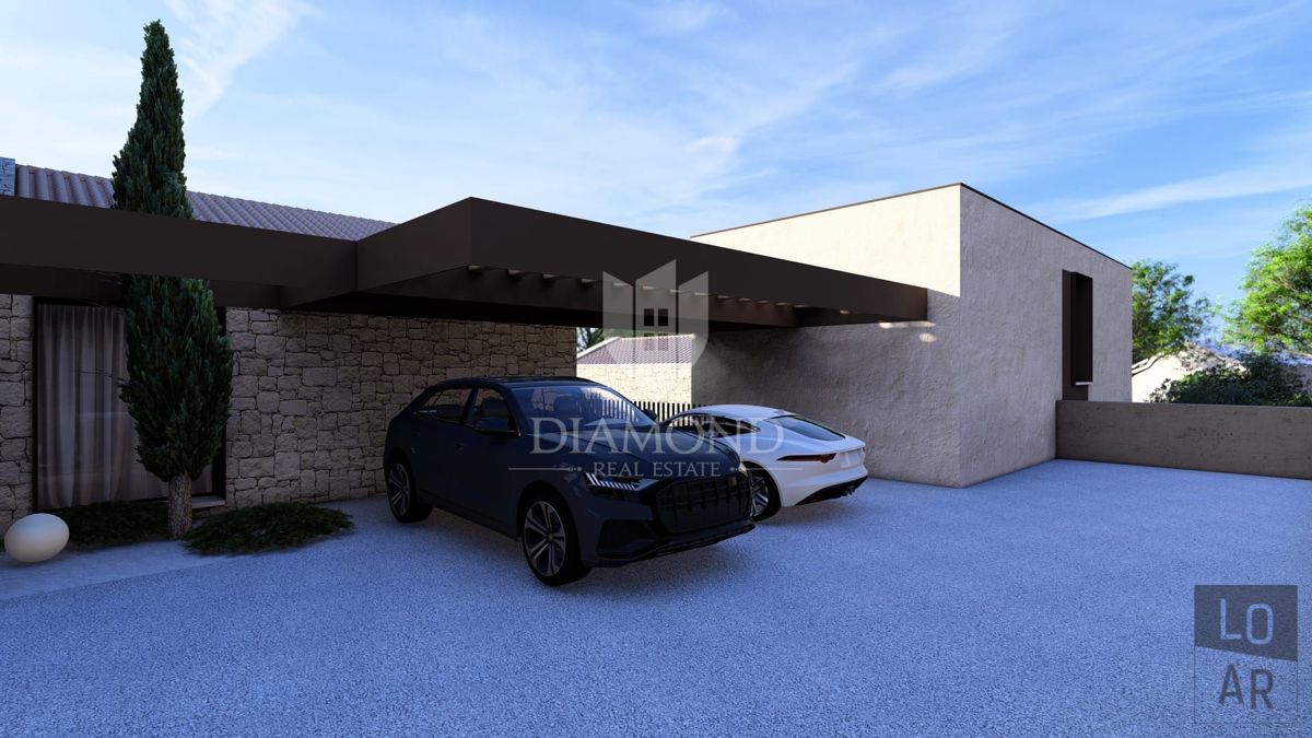 Novigrad, okolica, moderna hiša 140 m2 z bazenom