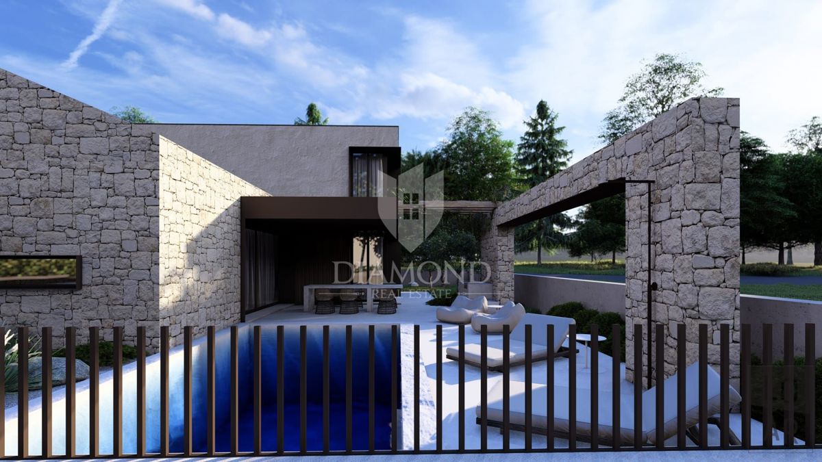 Novigrad, okolica, moderna hiša 140 m2 z bazenom