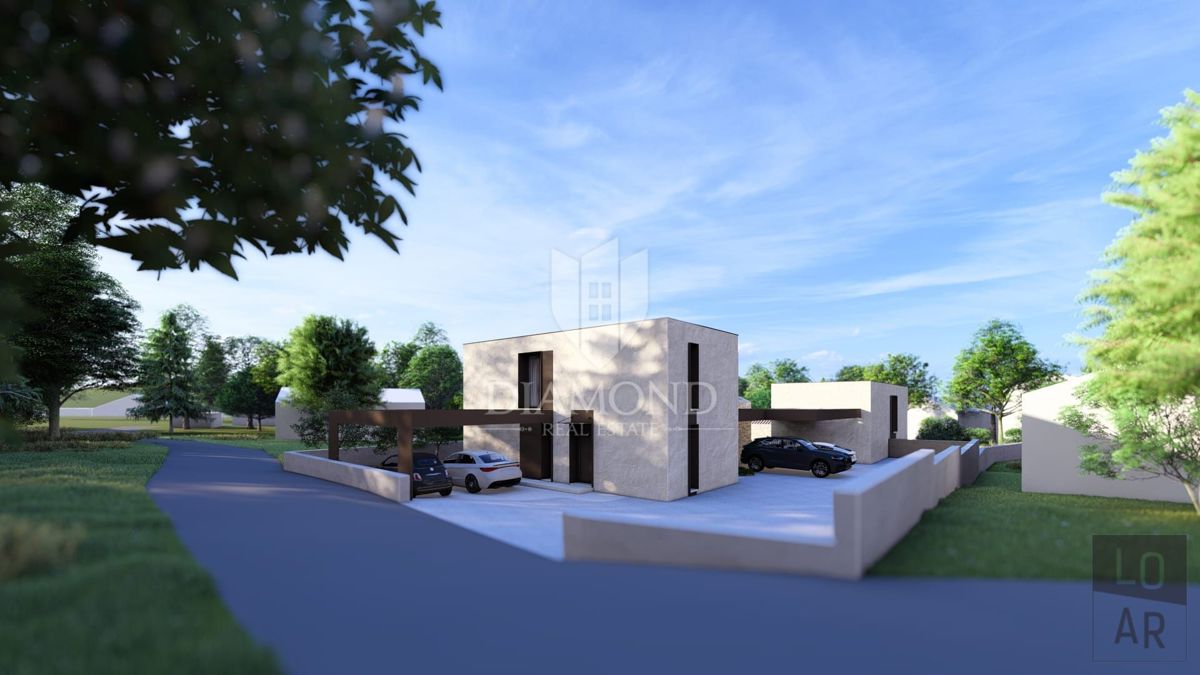 Novigrad, okolica, moderna hiša 140 m2 z bazenom