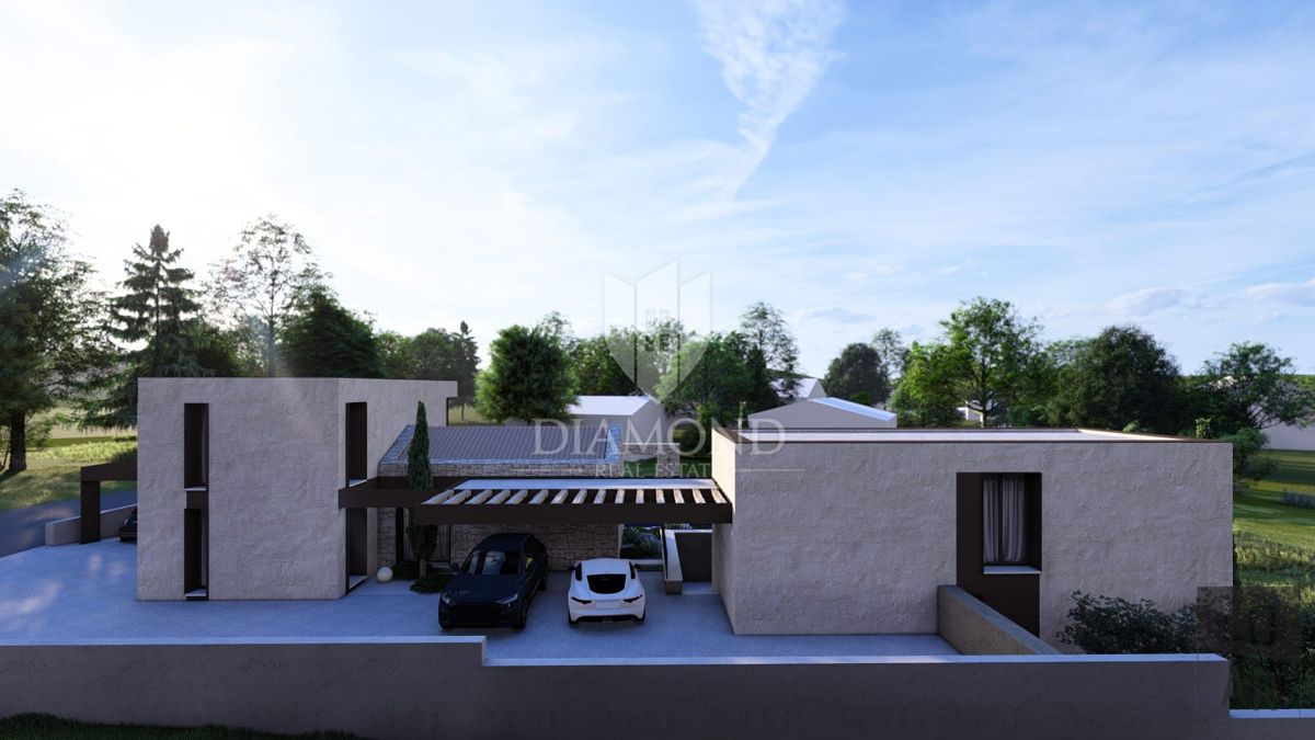 Novigrad, okolica, moderna hiša 140 m2 z bazenom