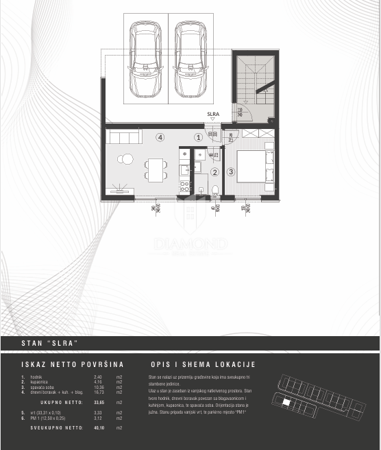 Apartma z vrtom v Štinjanu - novogradnja na mirni lokaciji v bližini plaže