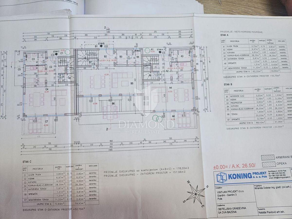 Dvostanovanjsko stanovanje na mirni lokaciji v bližini Pulja