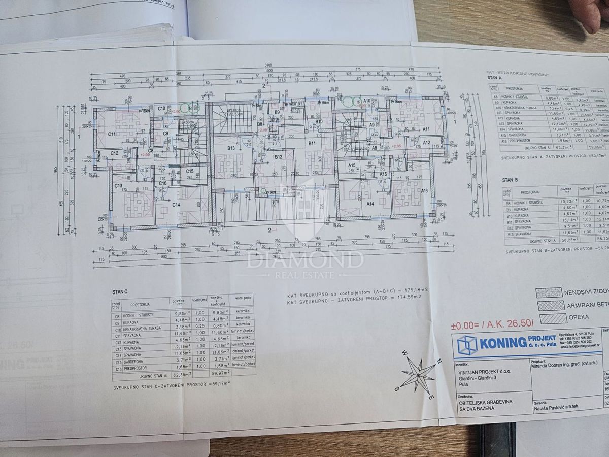 Dvostanovanjsko stanovanje na mirni lokaciji v bližini Pulja