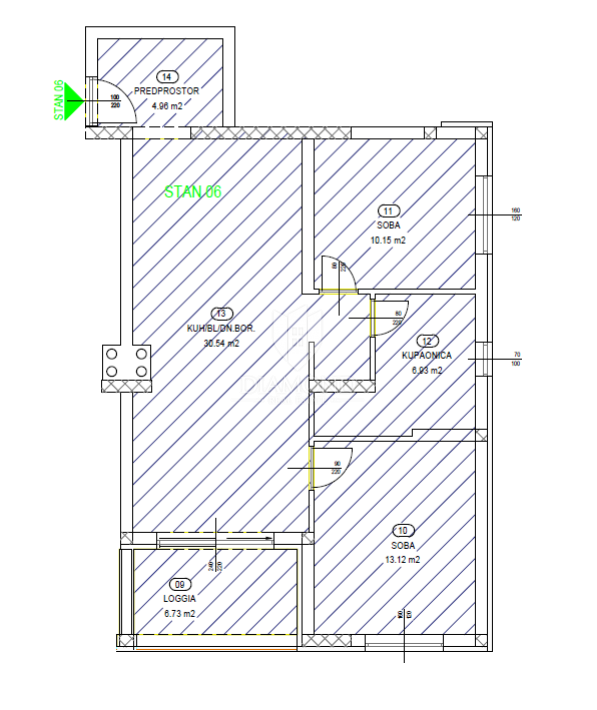 Apartmaj Brestovice, Kastav, 86,27m2