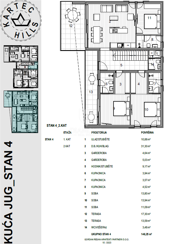 Apartmaj Krk, 79,21m2