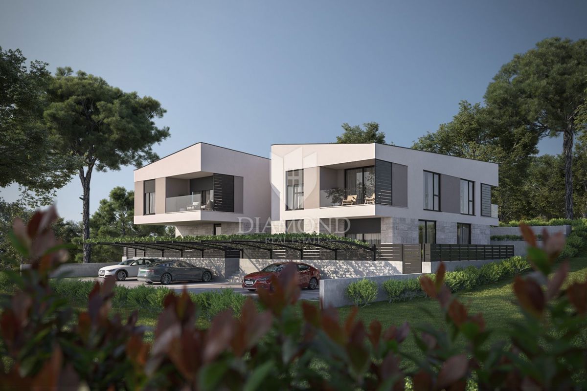 Novogradnja – stanovanje z vrtom blizu morja v okolici Medulina