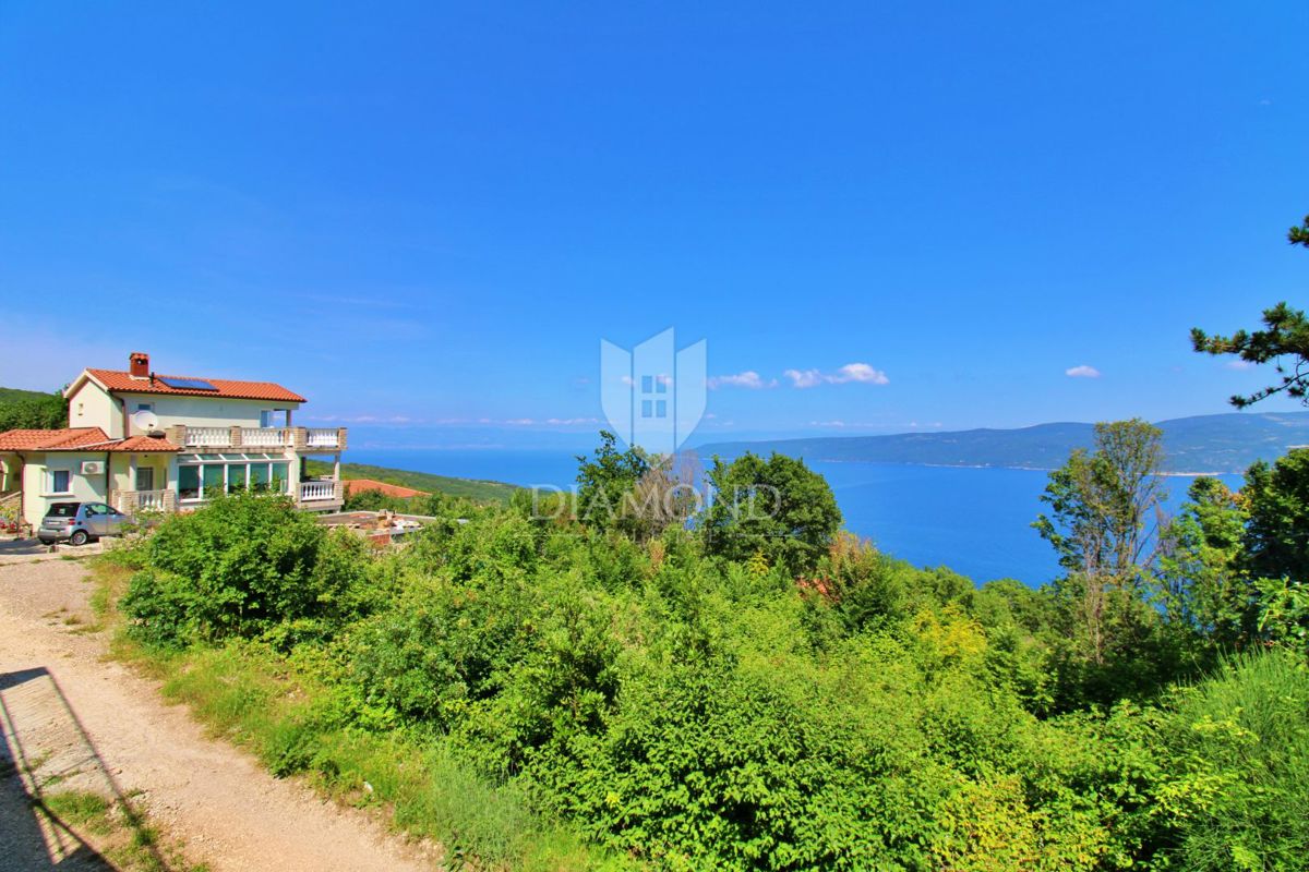 Labin, Rabac, nova hiša s čudovitim pogledom na morje