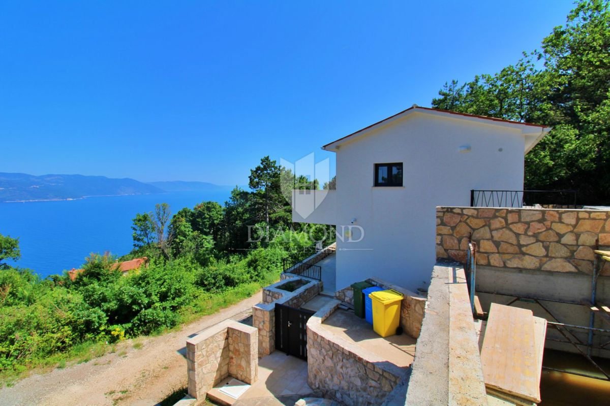 Labin, Rabac, nova hiša s čudovitim pogledom na morje