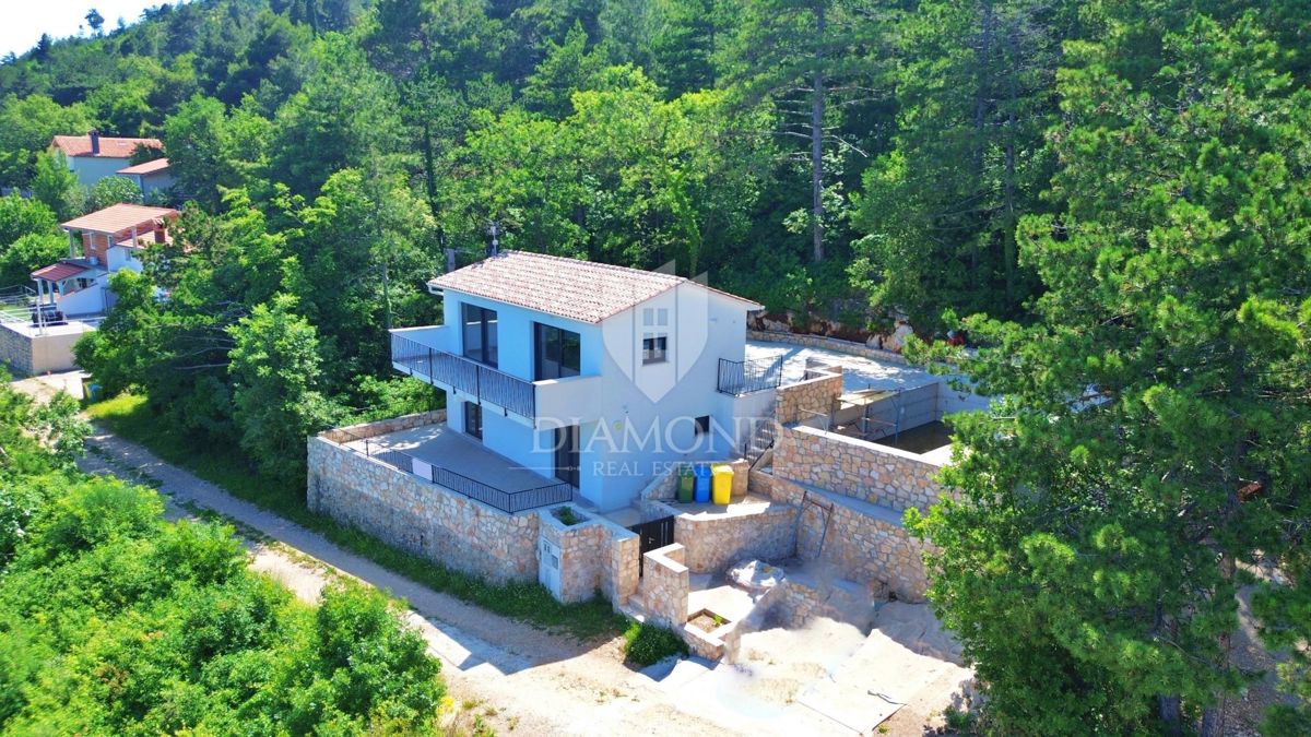 Labin, Rabac, nova hiša s čudovitim pogledom na morje