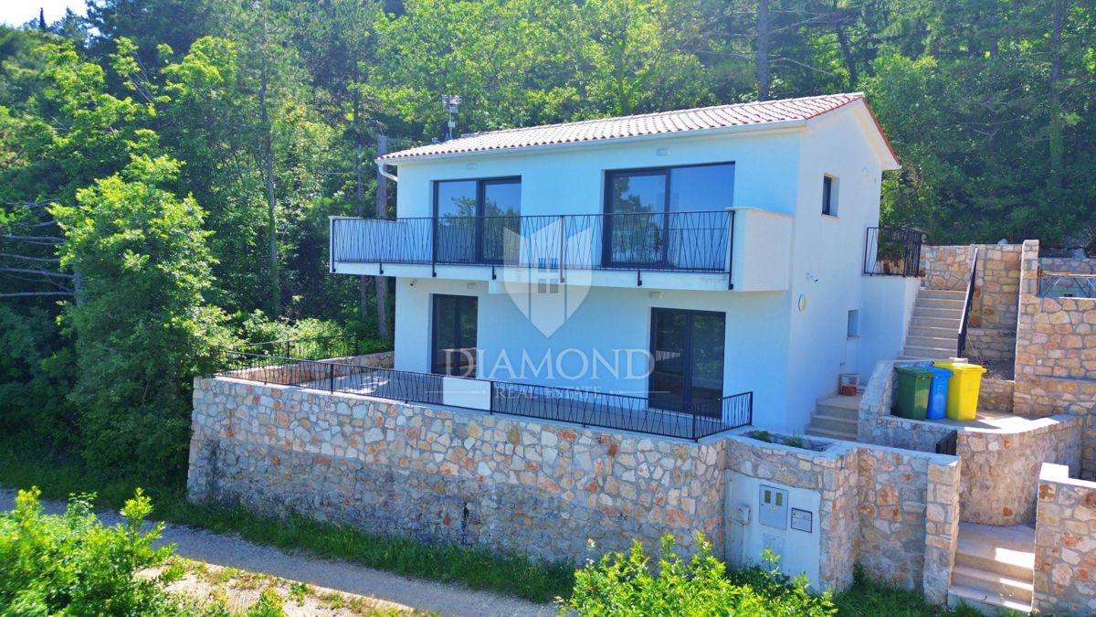 Labin, Rabac, nova hiša s čudovitim pogledom na morje