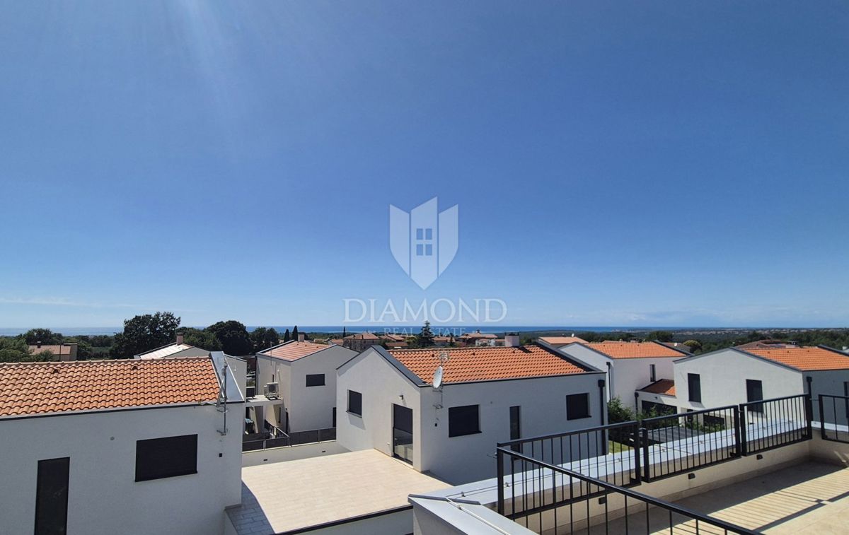 Poreč, okolica, stanovanje s panoramskim razgledom