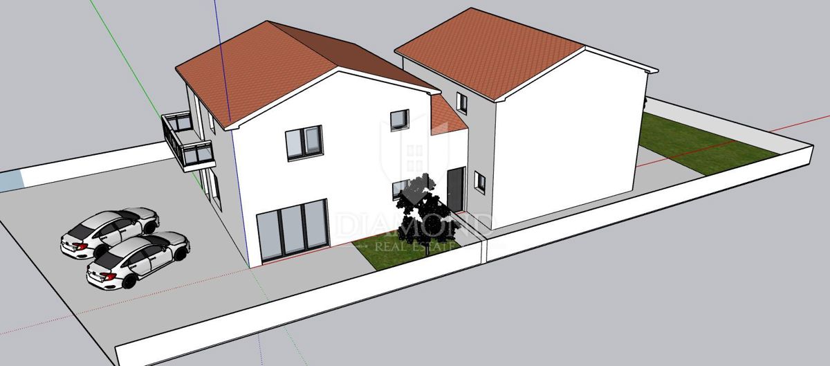 Buje, Kaštel, nova polpritlična hiša s 3 spalnicami