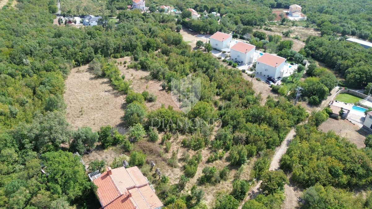 Labin, okolica, čudovito gradbeno zemljišče