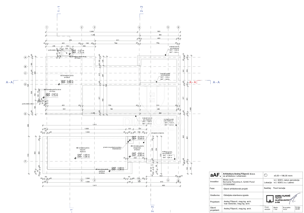 Poreč – zemljišče 771 m² z dovoljenjem za vilo in bazen