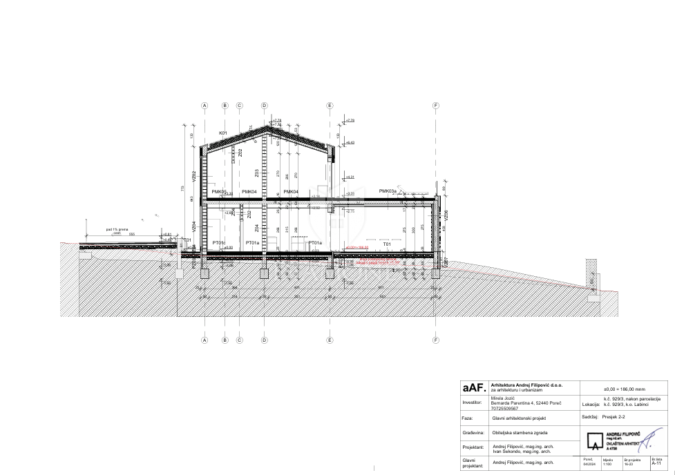 Poreč – zemljišče 771 m² z dovoljenjem za vilo in bazen