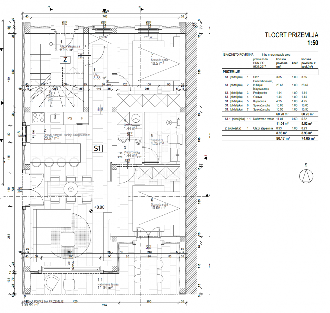 Rovinj, okolica, novo stanovanje s teraso in vrtom