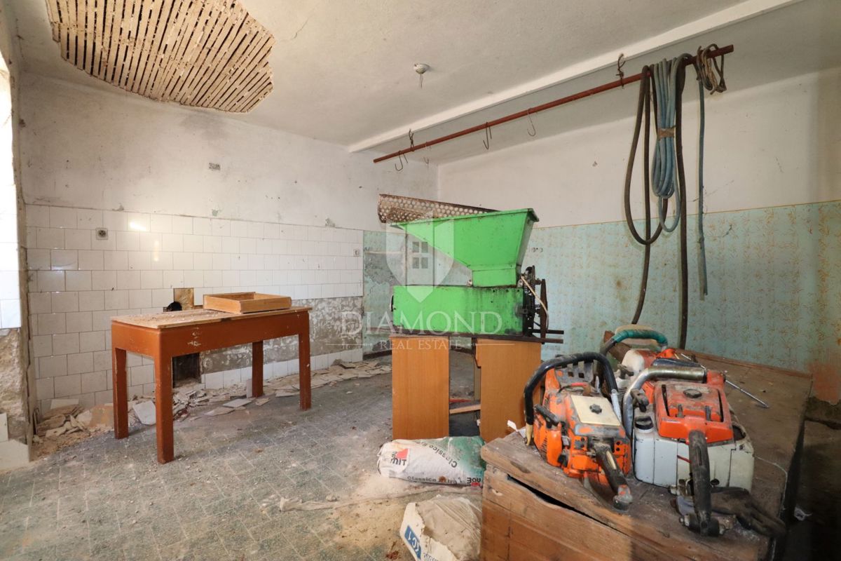 Dve hiši za prenovo z velikim dvoriščem, okolica Žminja