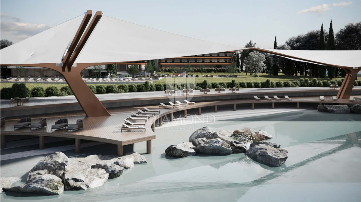 Istra, Poreč - zemljišče z dovoljenjem za hotel, prva vrsta ob morju